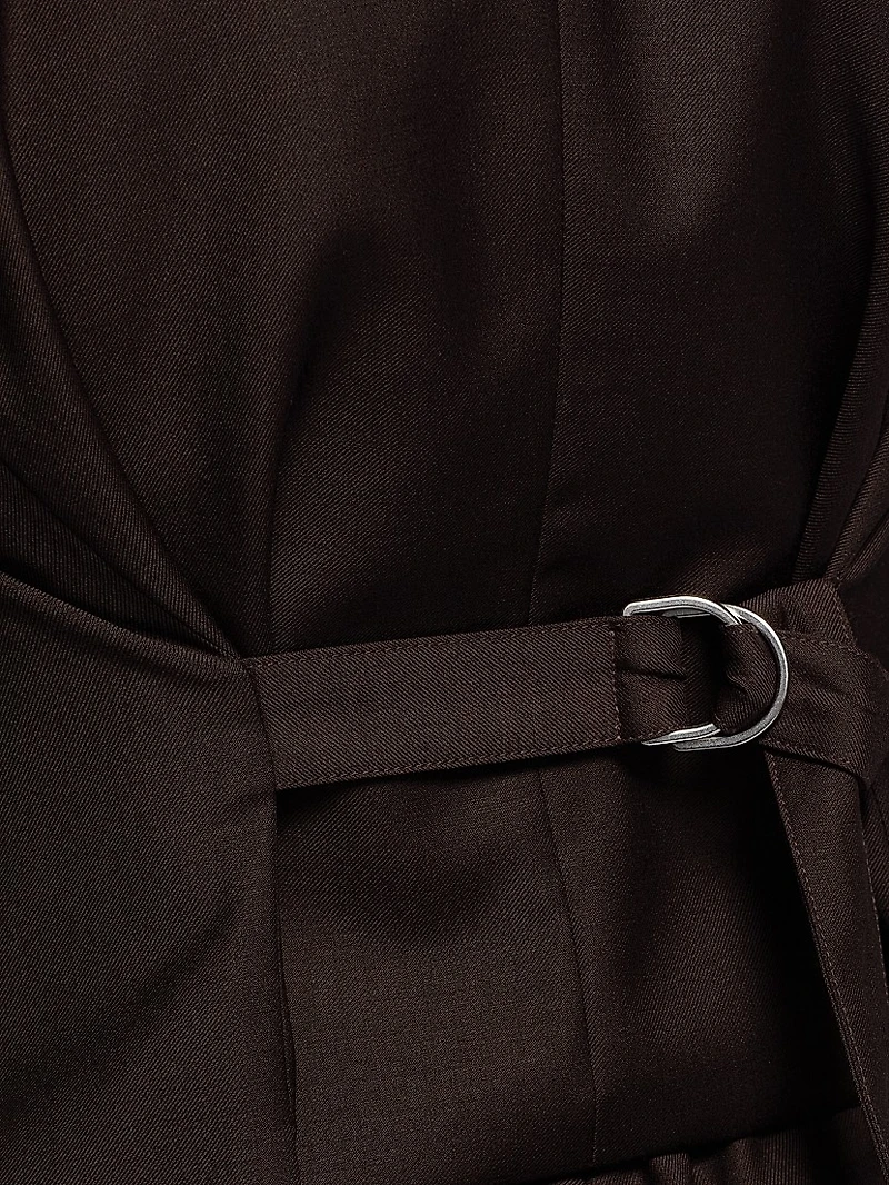 Natu Belted Wool Relaxed-Fit Blazer