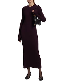 Ribbed Back Cut-Out Maxi Dress