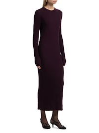 Ribbed Back Cut-Out Maxi Dress