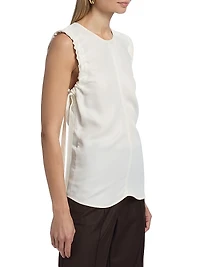 Ruched Sleeveless Top