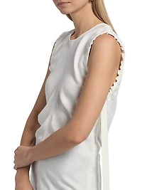 Ruched Sleeveless Top