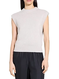 Cashmere-Wool Relaxed-Fit Vest