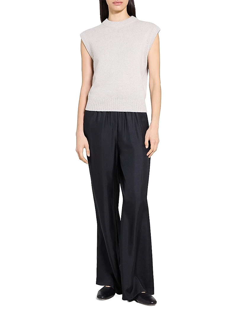 Cashmere-Wool Relaxed-Fit Vest