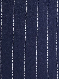 Pinstriped Crepe Slim-Fit Pants