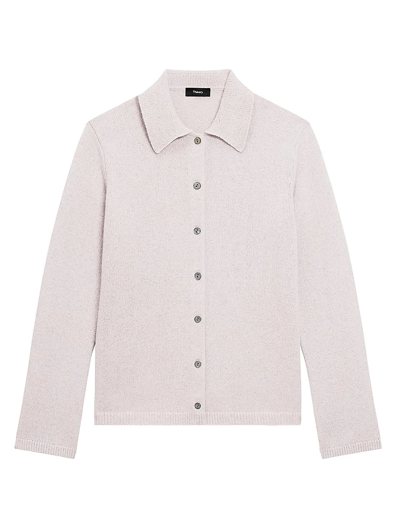 Cashmere-Wool Relaxed-Fit Shirt