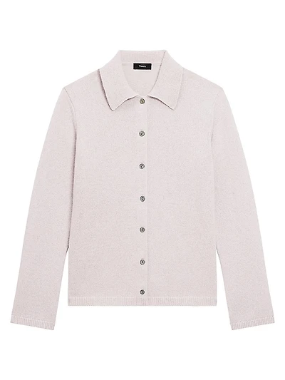 Cashmere-Wool Relaxed-Fit Shirt