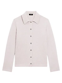 Cashmere-Wool Relaxed-Fit Shirt