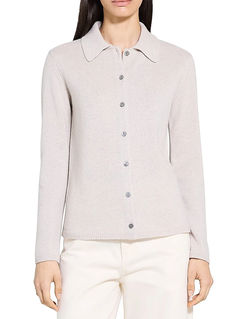 Cashmere-Wool Relaxed-Fit Shirt