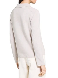 Cashmere-Wool Relaxed-Fit Shirt