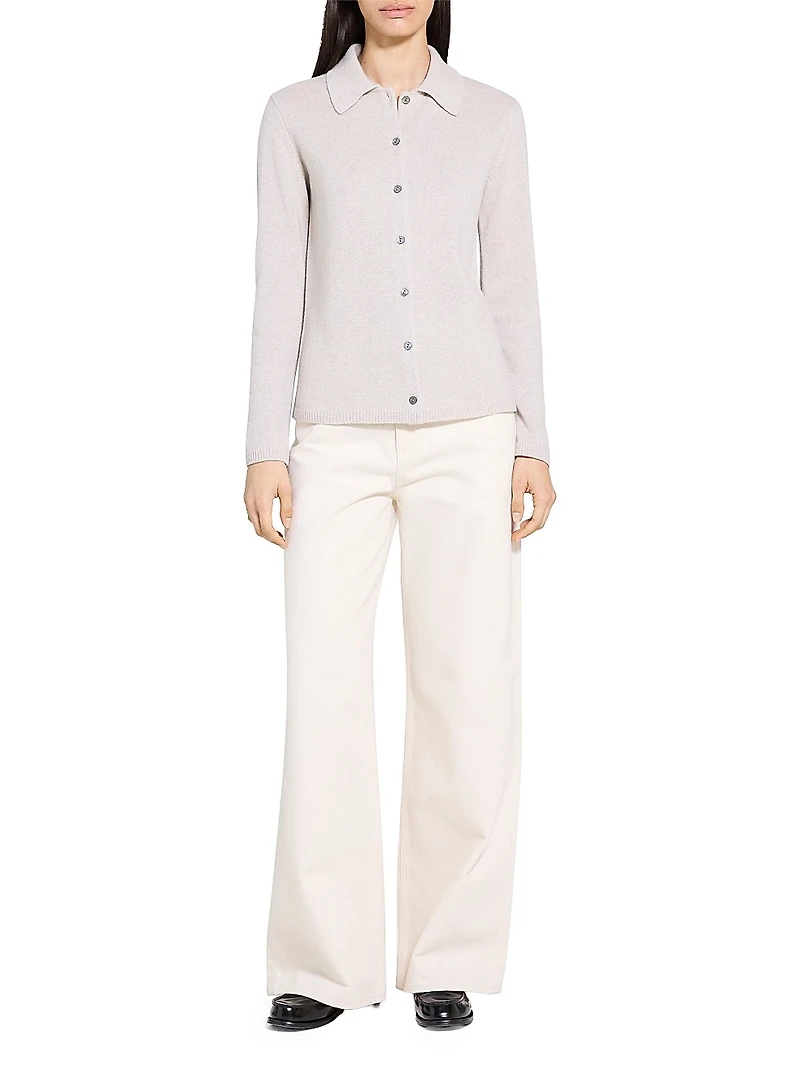 Cashmere-Wool Relaxed-Fit Shirt