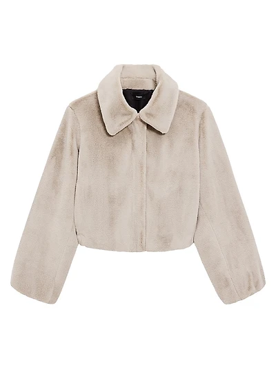 Faux-Fur Crop Coat