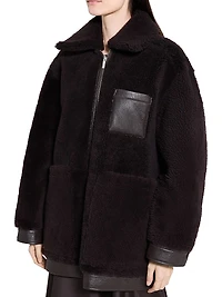 Cocoon Reversible Shearling Coat
