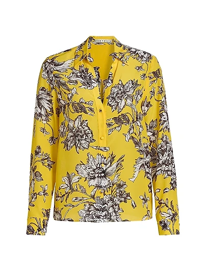 Eloise Floral Silk Shirt