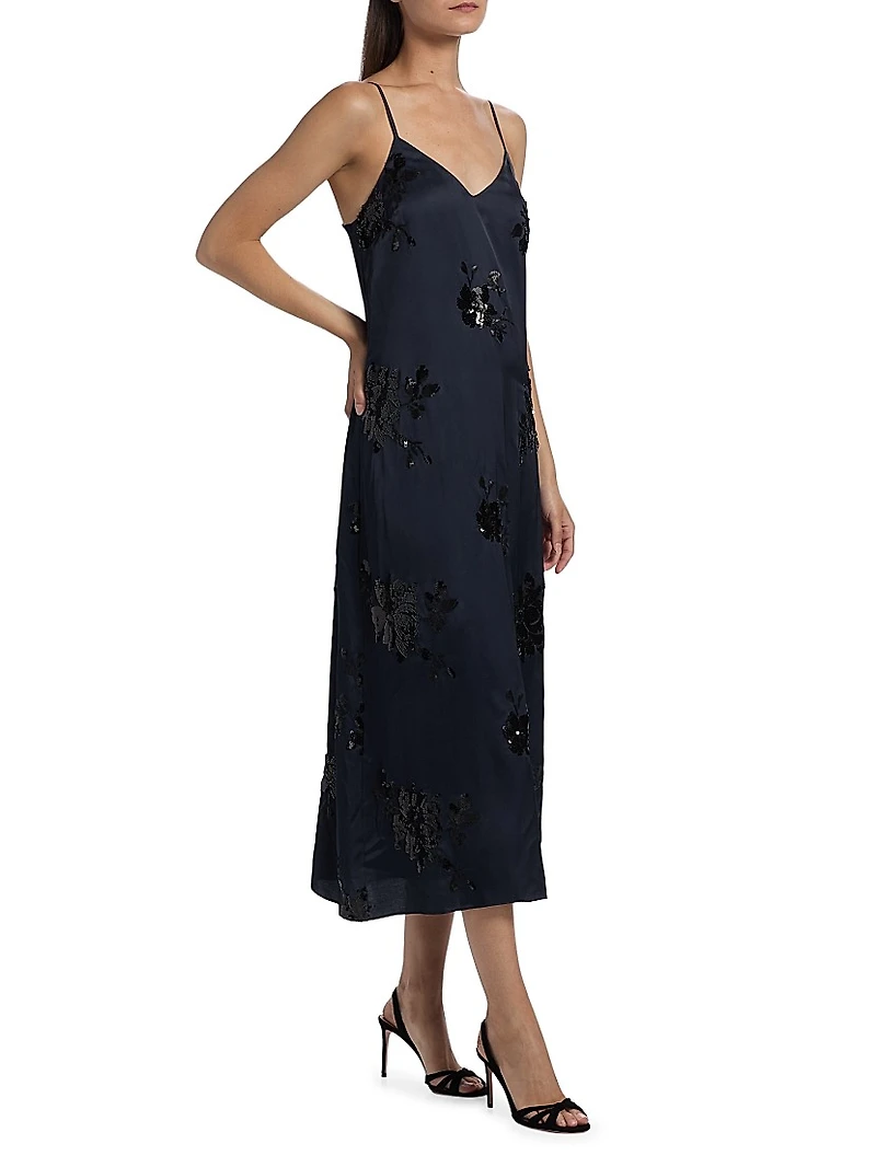 Shannon Sequin Midi-Dress