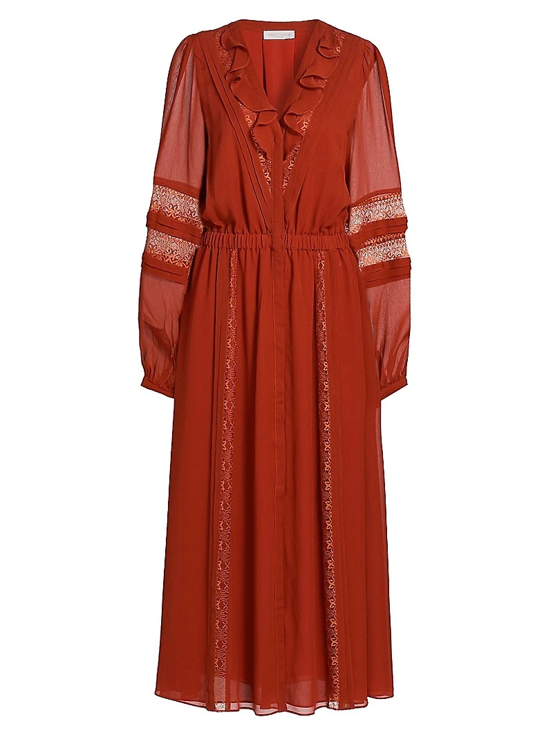 Connie Silk & Lace Dress