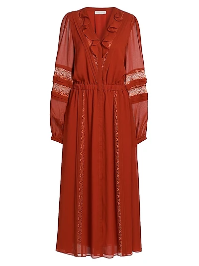 Connie Silk & Lace Dress