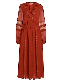 Connie Silk & Lace Dress