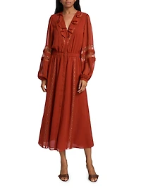 Connie Silk & Lace Dress