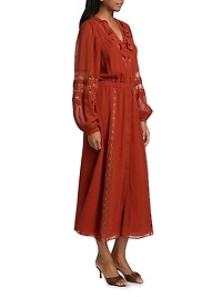 Connie Silk & Lace Dress