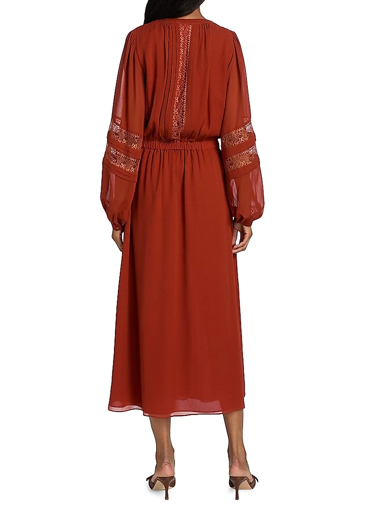 Connie Silk & Lace Dress