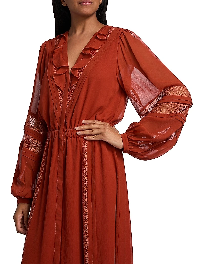 Connie Silk & Lace Dress