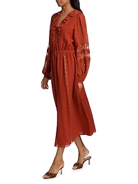 Connie Silk & Lace Dress