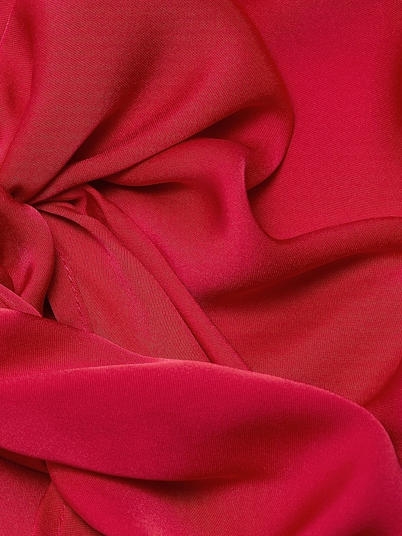 Krista Satin V-Neck Top