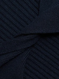 Linda Rib-Knit Wool-Blend Midi-Dress