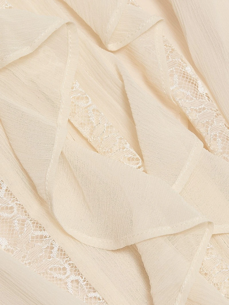 Claudia Ruffled Silk Minidress