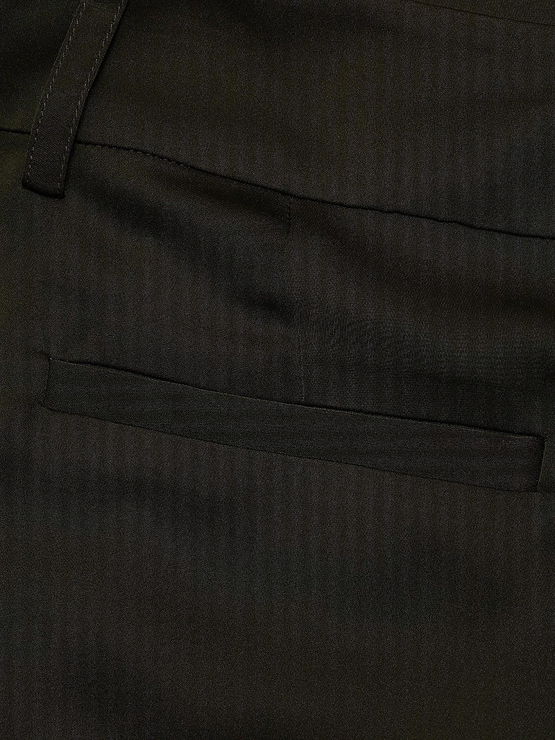 Oscar Pleated Wide-Leg Pants