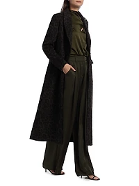 Oscar Pleated Wide-Leg Pants