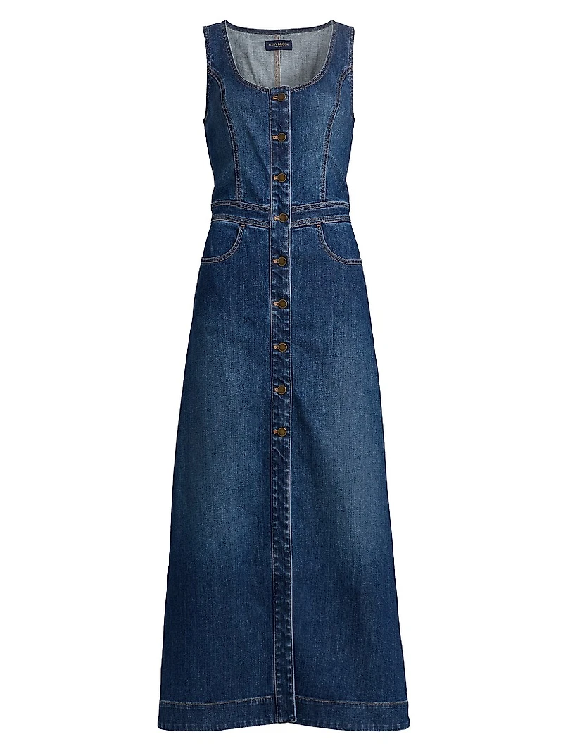 Madeleine Sleeveless Denim Maxi Dress