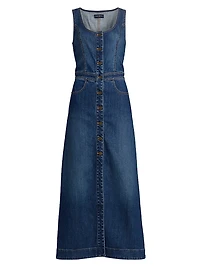 Madeleine Sleeveless Denim Maxi Dress