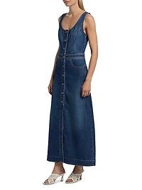 Madeleine Sleeveless Denim Maxi Dress