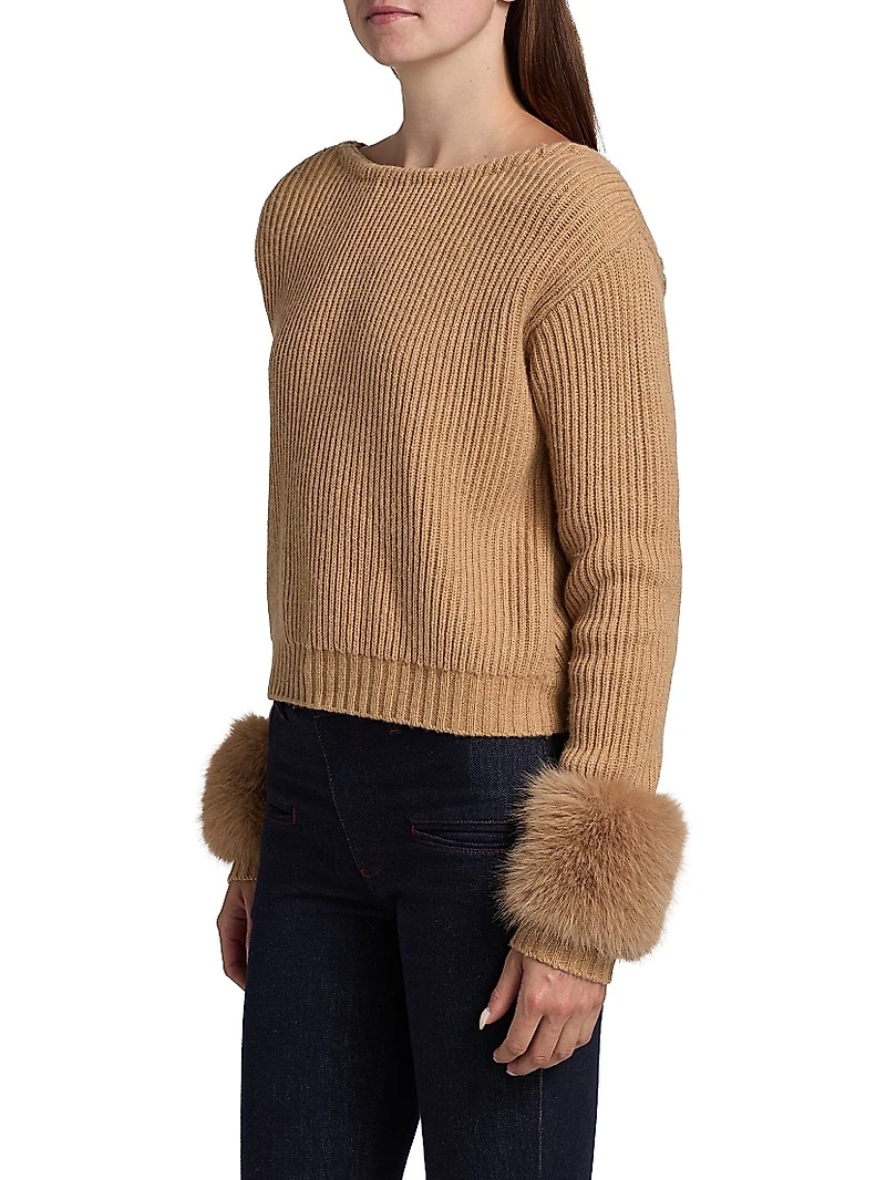 Lisa Ribbed Wool-Blend Sweater