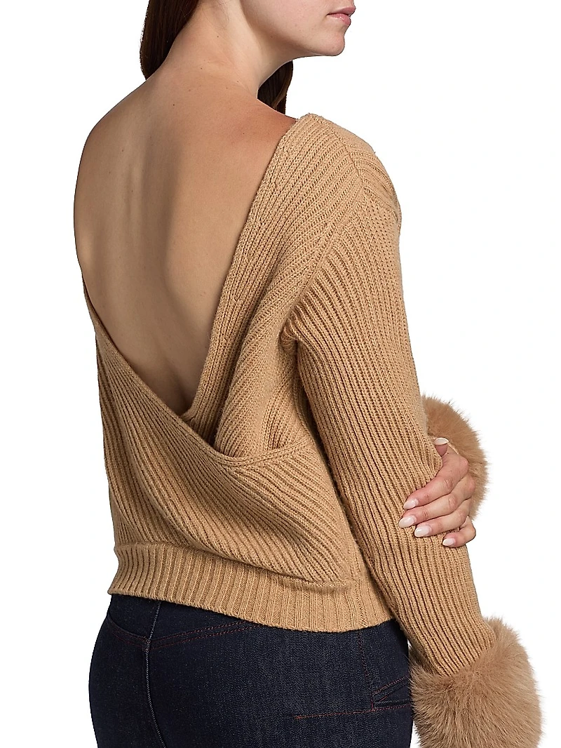 Lisa Ribbed Wool-Blend Sweater