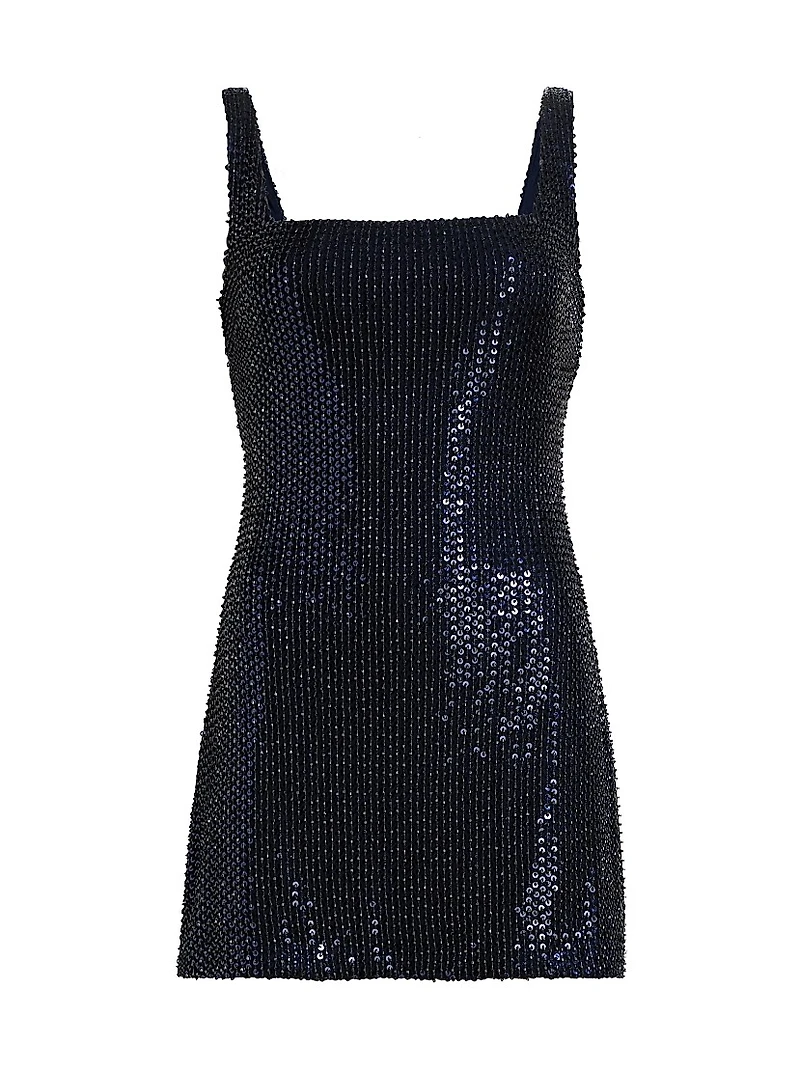 Andrea Sequined Sleeveless Minidress