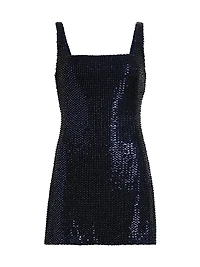 Andrea Sequined Sleeveless Minidress