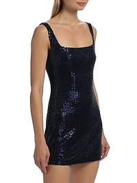 Andrea Sequined Sleeveless Minidress