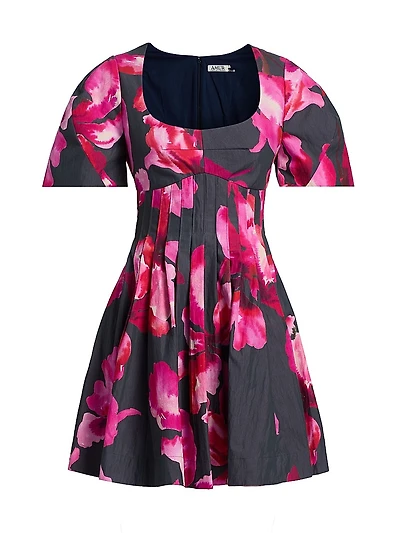 Vivanca Watercolor Floral Fit & Flare Minidress