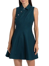 Gail Wave Mini Shirtdress