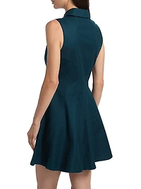 Gail Wave Mini Shirtdress