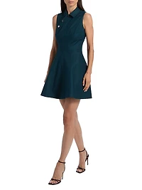 Gail Wave Mini Shirtdress