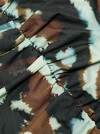 Tanner Animal-Printed Puff-Sleeve Minidress