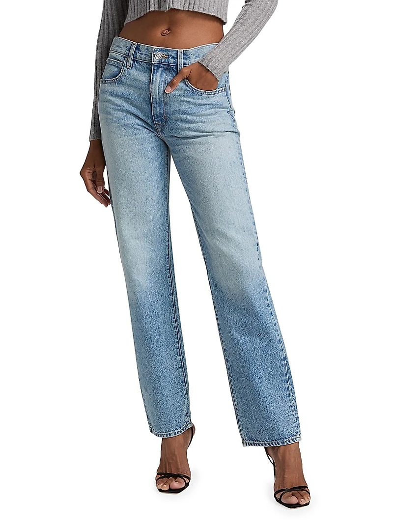 Kendra High-Rise Straight Jeans