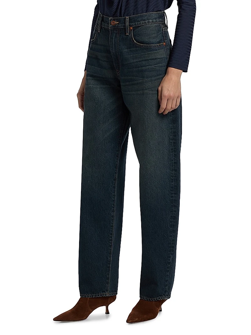 Ella Baggy-Fit Barrel-Leg Jeans