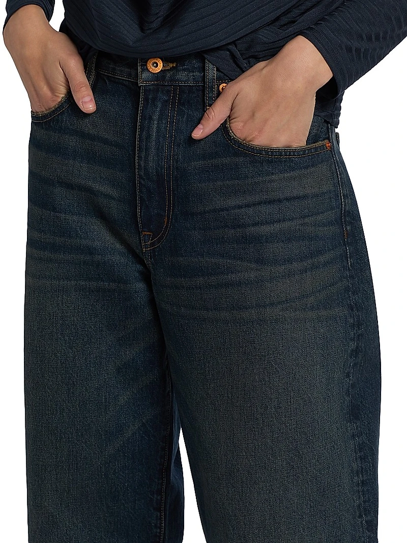 Ella Baggy-Fit Barrel-Leg Jeans