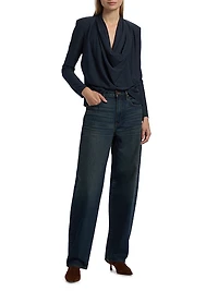 Ella Baggy-Fit Barrel-Leg Jeans