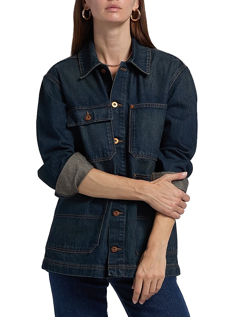 Worker Dark-Wash Denim Jacket