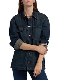 Worker Dark-Wash Denim Jacket